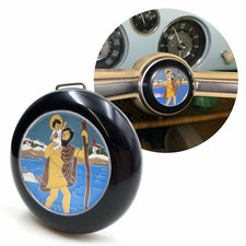 Vw Steering Wheel St Christophorus Horn Button Fits 1962-71 Beetle Ghia Type 3