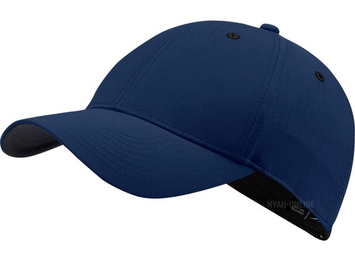 NUEVA GORRA DE BÉISBOL NIKE SWOOSH *NEGRA* LISA DRI FIT GOLF LEGADO AJUSTADA SOMBRERO PICO - Imagen 4 de 6