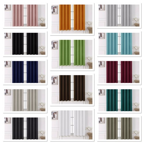 Gardine / Vorhang / Blickdicht / Thermovorhang / Ösen / versch. Größen & Farben - Bild 1 von 157