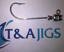 10 HOT LIPS JIGS w/3D EYE SOCKETS UNPAINTED Smiling Bill Jig Heads T&A JIGS