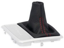 SCHALTMANSCHETTE FÜR MERCEDES SLK R171 automatik 04-11 SCHALTSACK LEDER NAHT ROT