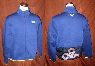 Puma Cloud 9 Mens Track Jacket, Blue, Pocket Back, Size 2XL, New, Reg $85