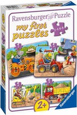 2, 4, 6, 8 Teile Ravensburger Kinder Puzzle my first Tiere auf Baustelle 05717