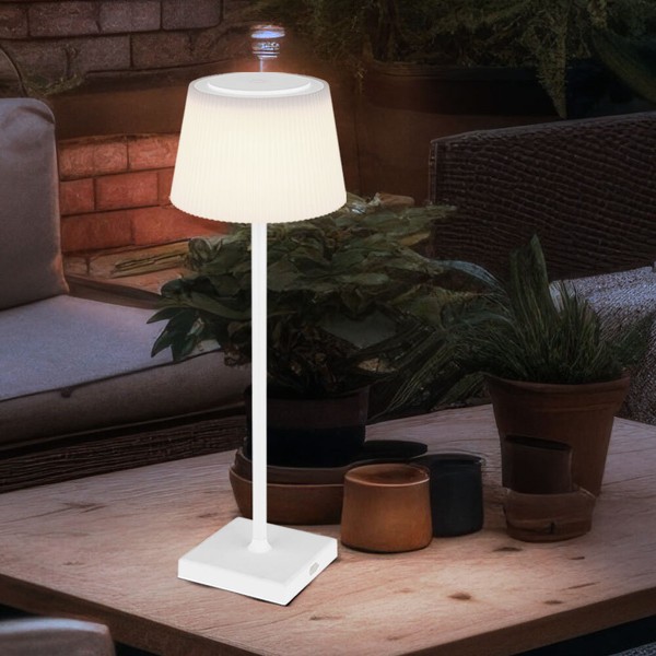 Tischleuchte Tischlampe AußEnlampe Gartenlampe Touchdimmer Akku Cct Led H 38 Cm-image