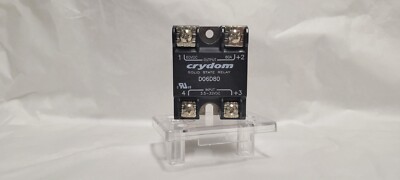 Crydom D06D80 Relay, 3.5 to 32 VDC, Solid State, 80 ADC, 220 ADC, Panel Mount,