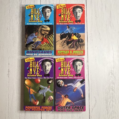 Bill Nye the Science Guy Vhs LOT OF 4 Dinosaurs Those Big Boneheads