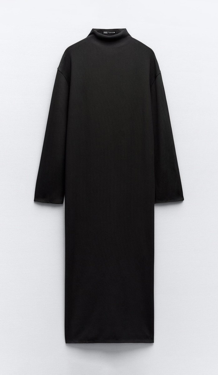 oversize dress zara ZARA creased effect oversized dress Size medium 3666/077 Black - $58 (15% Off Retail) New With Tags