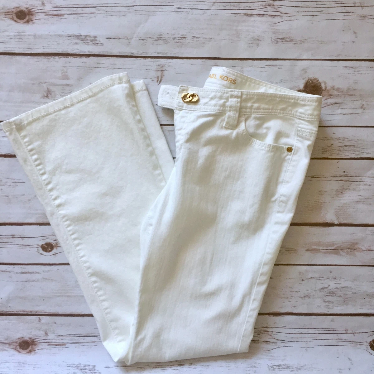 Michael kors white jeans cheap