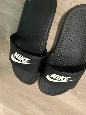 Nike Benassi Just Do It Men's Athletic Sandal - Size 8 M, Black