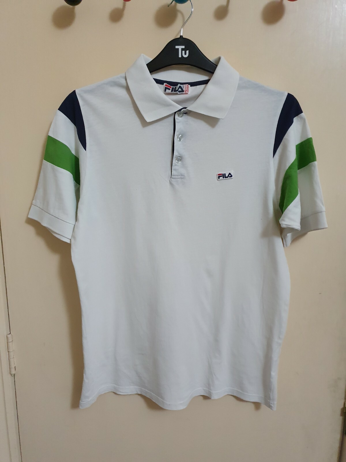Camicia da tennis polo vintage Fila Classic taglia media usata