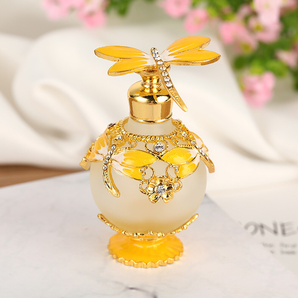 1-Pack Dragonfly Vintage-Style Perfume Bottle 25mL in Pineapple