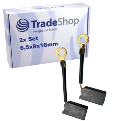 Kohlebürsten für Einhell TC-MA 1300, Toolson PRO-MF 1320 Kohlebürsten 9x6,5x16mm