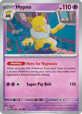 e スリーパー（Hypno）　042/092 1ED ポケモンカード Hypno 97/165 Uncommon | 151 | Pokemon Card | eBay