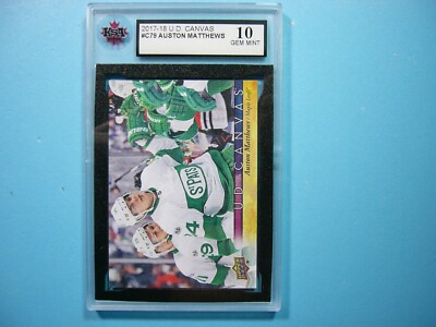 2017/18 UPPER DECK CANVAS HOCKEY CARD #C79 AUSTON MATTHEWS ST PATS