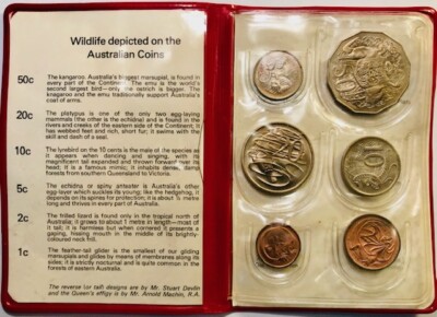 コレクション  AUSTRALIAN MINT 1975 🧭 🇦🇺 AUSTRALIA 1966 MINT SET IN ORIGINAL CARD B75 #11