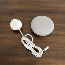 Google Home Mini Smart Speaker Model HOA-10395A Gray w/ Power Adapter Works