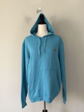 NEW Adidas Women's Sz L Essentials Logo Fleece Sweatshirt Hoodie Top Blue