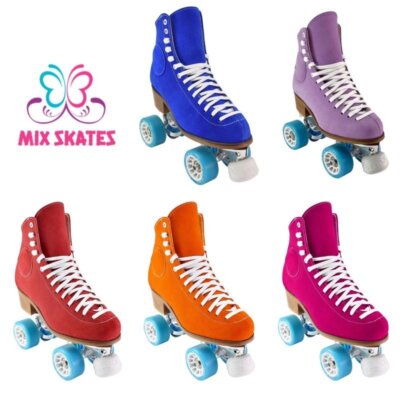 WIFA & STD SKATES ROLLER STREET SKATES-SUEDE WIFA BOOTS+STD ELYO C FRAME PACKAGE