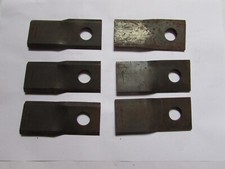 PZ etc  R/H Cranked Mower Blade, 93x40x3, 16mm Hole set of 6 Part No. 561.513.00