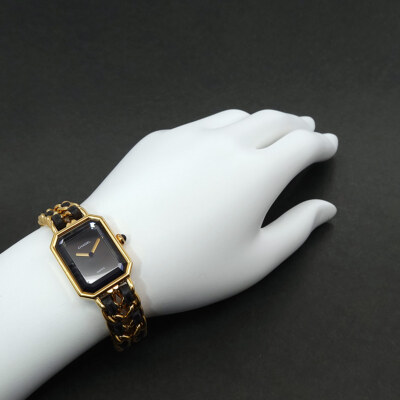シャネル ブラックダイヤル プレミアウォッチ H0001 CHANEL - 中古 シャネル CHANEL H0001 ブラック レディース