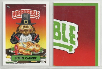Horrorible Kids: Series 9 (Magic Marker) GPK ''Parody Sticker'' #271a JOHN CARVIN'