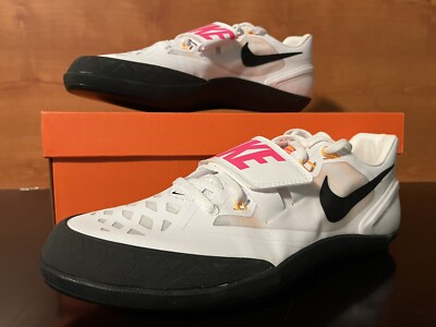 Nike Zoom Rotational 6 Track Throwing Shoes White Pink Men's 12.5 685131-102