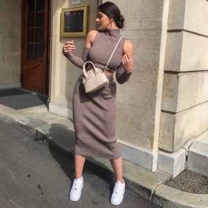 zara two piece knit set