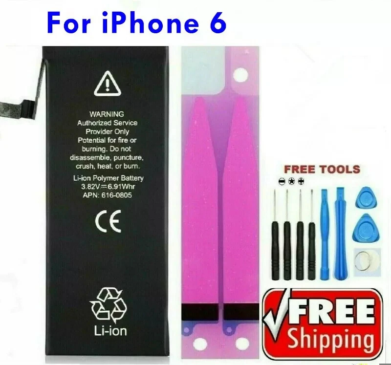 Premium Quality Replacement Battery For iPhone 5S 5G 6 6 Plus 6S + 7 8 PLUS Lot - Image 2 of 4