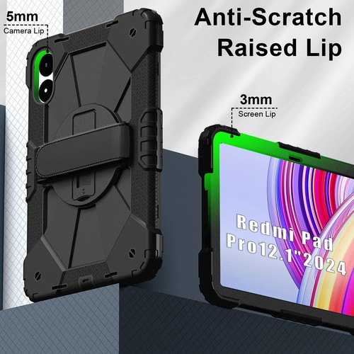 Kompatible Xiaomi Redmi Pad Pro 12,1" Hülle, Stoßfeste Schutzhülle mit Ständer - Bild 6 von 37