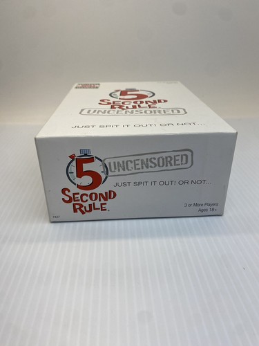5 Second Rule Uncensored Trivia Game Adult Party Complete Spit Out or Not - Picture 13 of 13