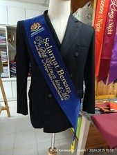 SASH VELVET EMBROIDERED - custom wording