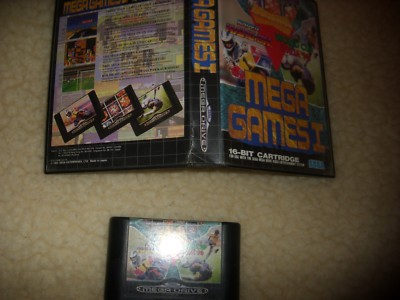 SEGA Mega Drive Spiel Modul Mega Games I Columns Super hang-On World Cup Italia 