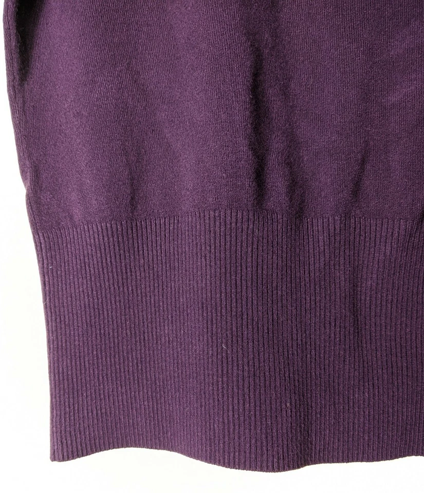Sutton Studio Women's Sweater Size L Short Sleeve Plum Purple New Zealand - Image 3 of 4