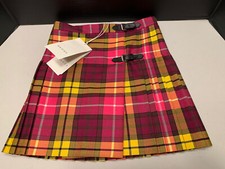 GUCCI Tartan Wool Girls Skirt sz 6 MSRP $570.00