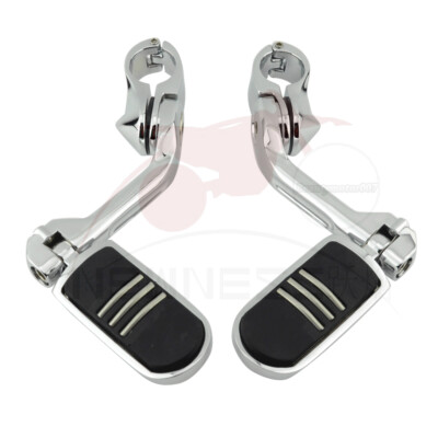 1 1/4" Streamliner Short Angled Highway Guard Foot Pegs Mounts Clamps 1 1/4" Streamliner Short Angled Highway Guard Foot Pegs Mounts Clamps