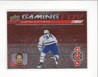 2024-25 Upper Deck Gaming FOV Speckle #GFOV11 Auston Matthews Maple Leafs