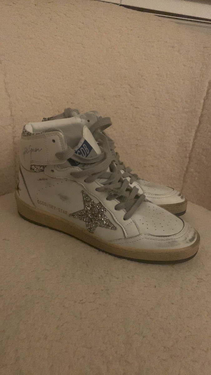 Golden Goose Sky Star Sneaker size High-Top White Silver