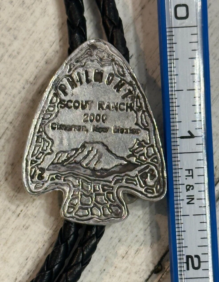 PHILMONT Scout Ranch СТЕРЛИНГОВОЕ СЕРЕБРО 2000 Наконечник стрелы Версия 1 БОЛО - Изображение 3 из 4