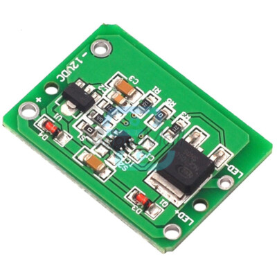 12V Capacitive Touch Switch Sensor Module Push Button Jog Latch With Relay 3A