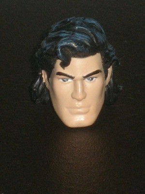 Dc Universe Classics Multiverse Superman Long Hair Black Suit Head