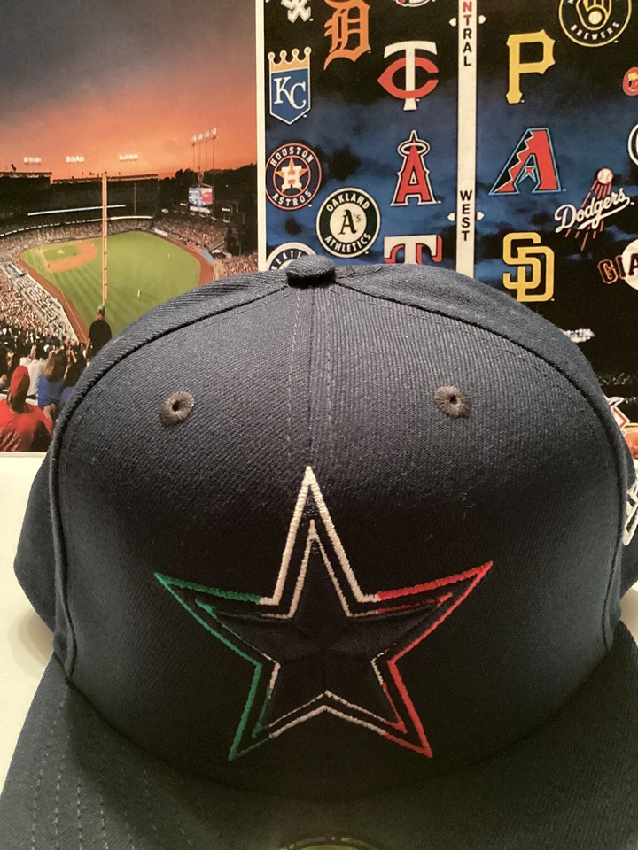 NFL Dallas Cowboys Bandera de México Gorra Estrella 59 Cincuenta Nueva Era Ajustada Talla 7 3/4 Foto 2 de 4