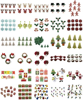 Weihnachten Aufkleber Karten basteln Basteln Verzierung Scrapbooking Topper