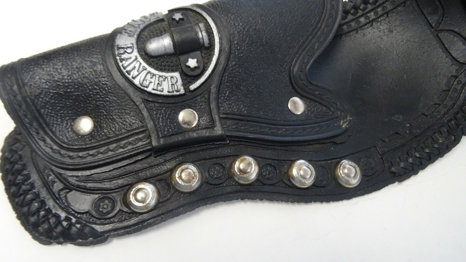 VINTAGE LONE RANGER 1978 CBS TOYS HARD RUBBER DOUBLE PISTOL HOLSTER w