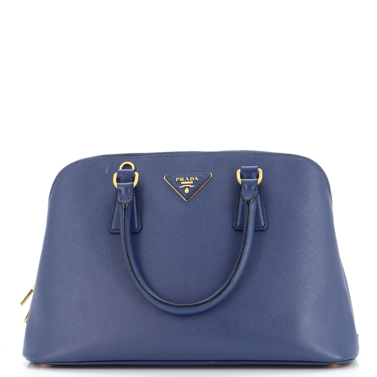 Prada Promenade Bag Saffiano Leather Medium Blue