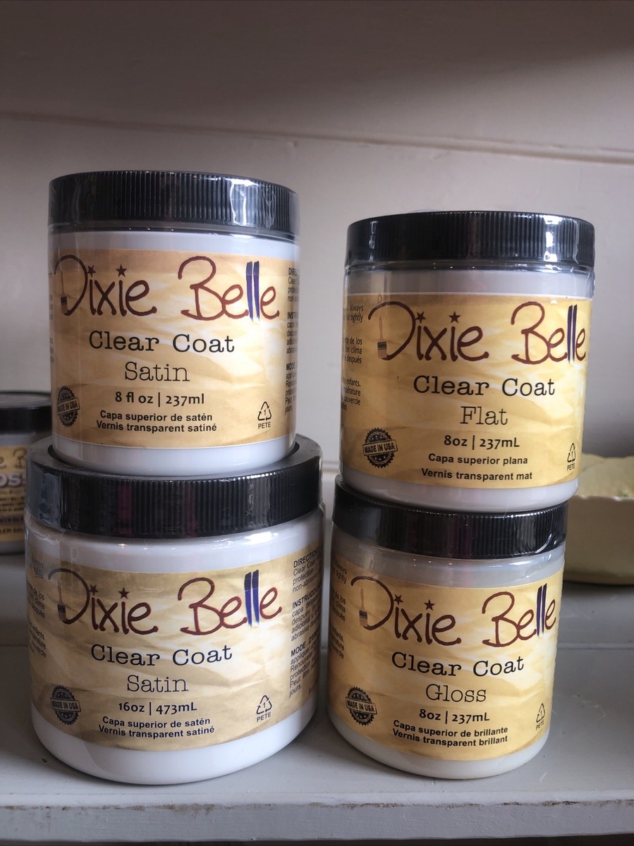 Dixie Belle Clear Coat Flat Satin Gloss Finishing Coat Sealer Top Coat  Furniture