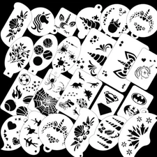 23 Pcs Face Paint Stencils Face Painting Unicorn Dinosaur Superman Ball for kids