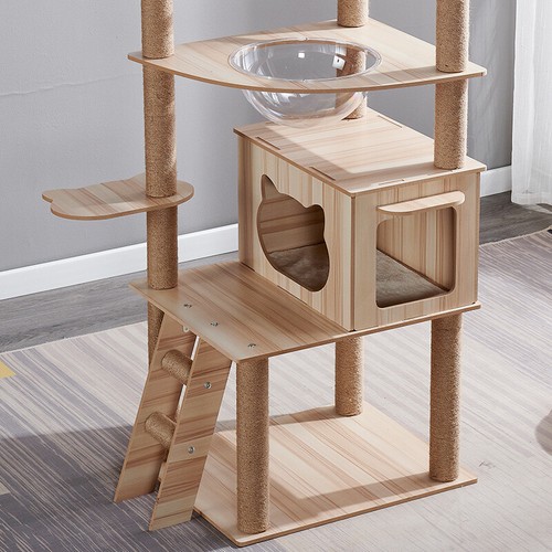 Cat Tree Tower Scratching Post Scratcher Cats Condo House Bed Furniture - Picture 26 of 35