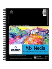 Canson Artist Series Mix Media Book - 9 in. x 12 in. 30 sheets