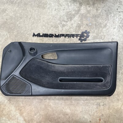 92-95 Civic EX 2DR Coupe Door Panel Right Black Used Passenger