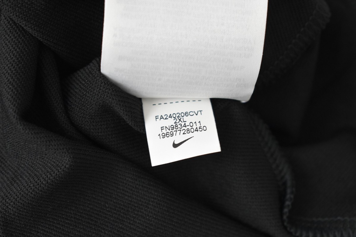 Barca NIKE FC Barcelona 2024-25 sweatshirt half zip BLACK SIZE 2XL